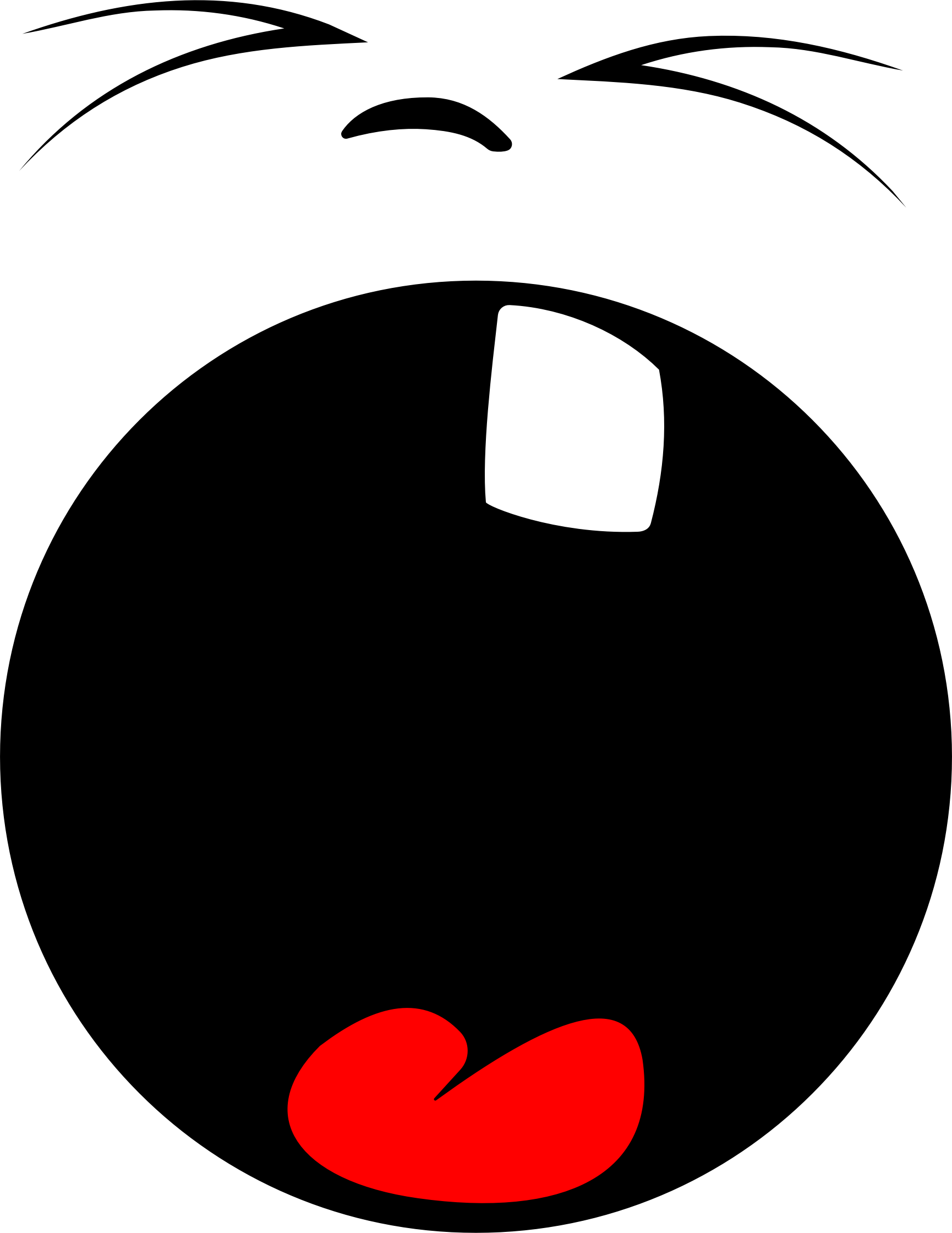 Big Image - Yawning Face Png (1730x2240)