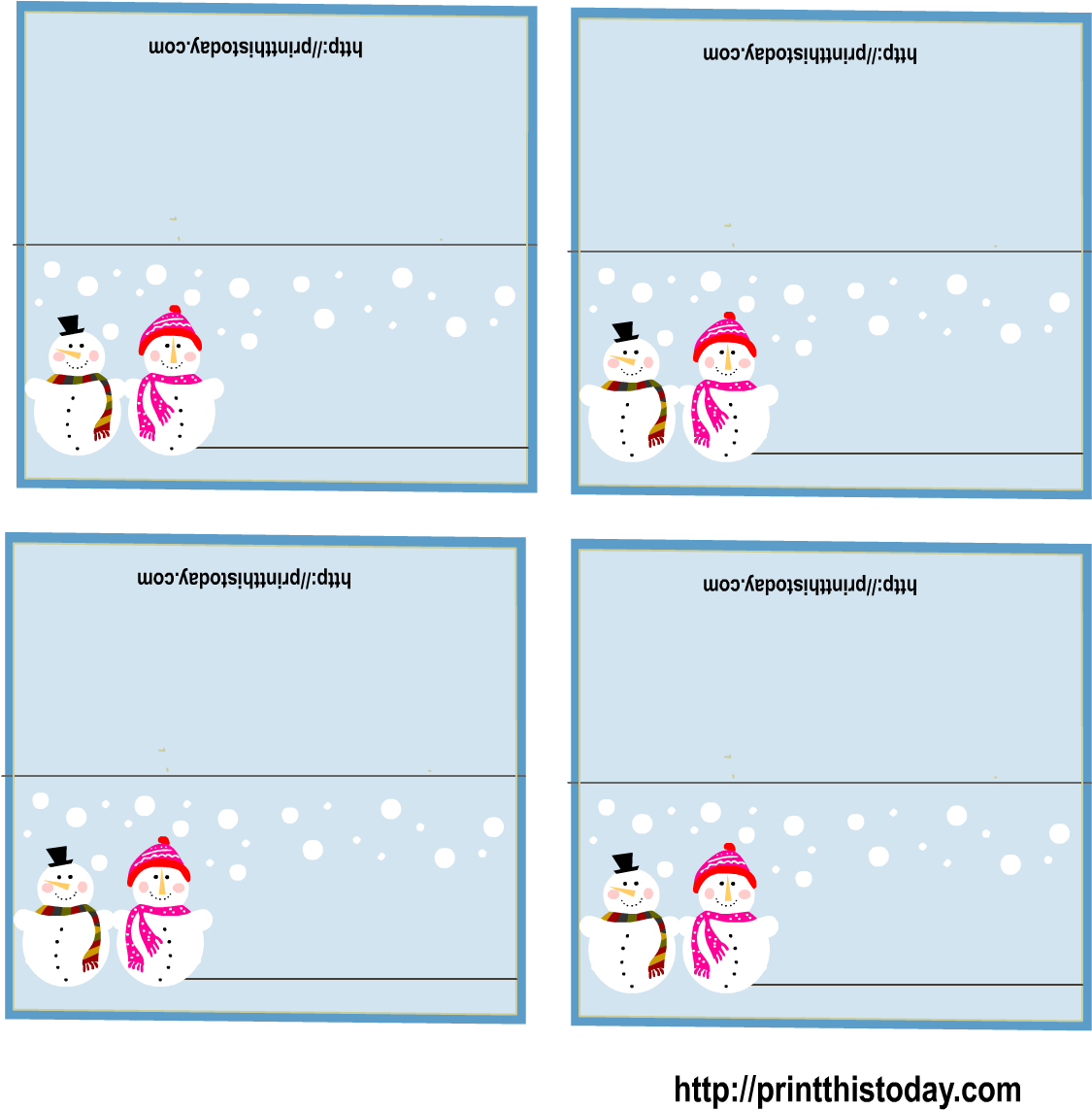 Free Printable Christmas Cards - Christmas Day (1275x1575)