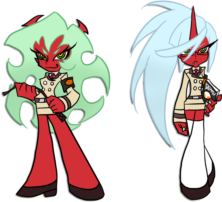 Scanty And Kneesocks By Ajuethemod On Deviantart - Scanty And Kneesocks Reference (850x750)