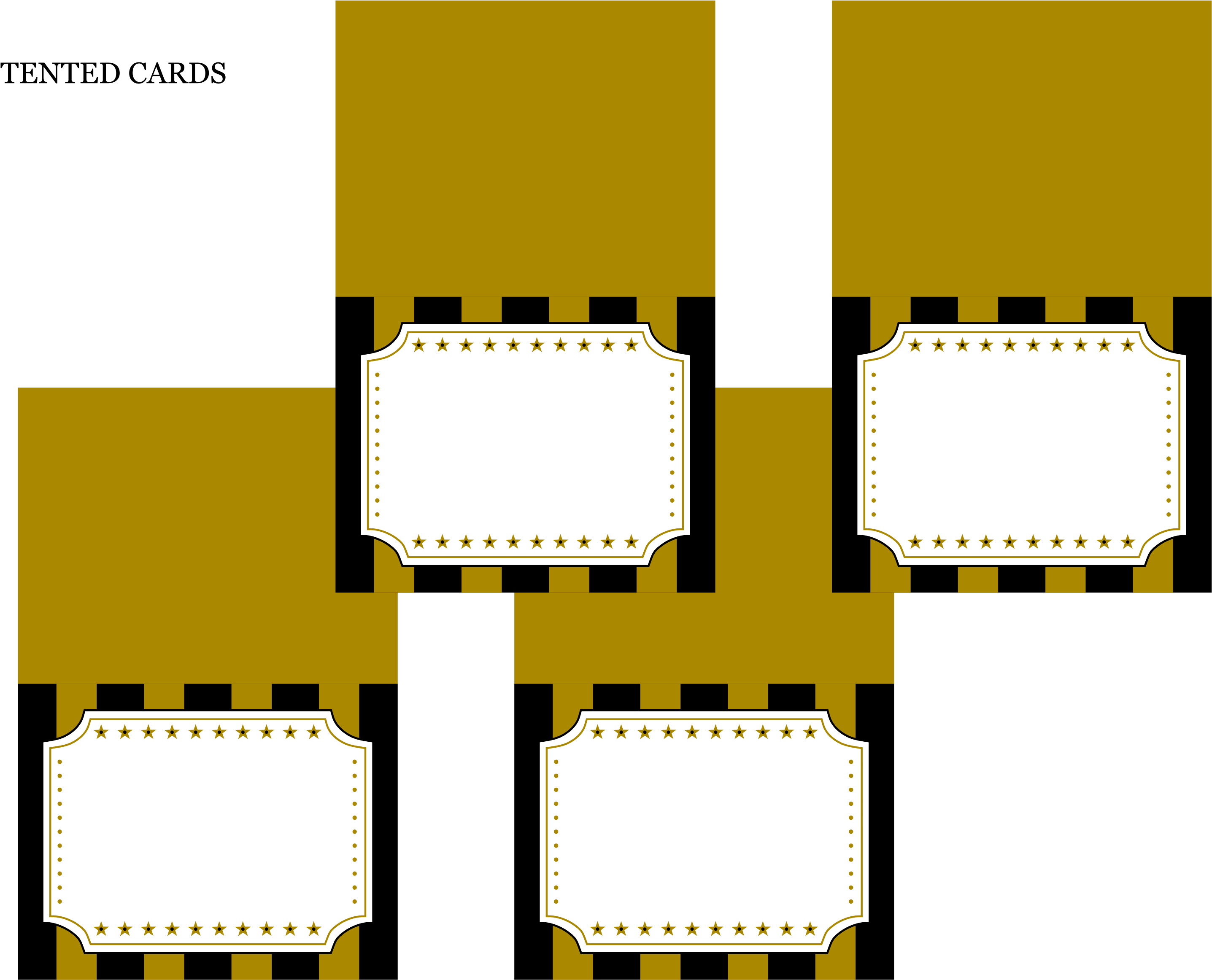 Oscar Party Printables (3300x2550)