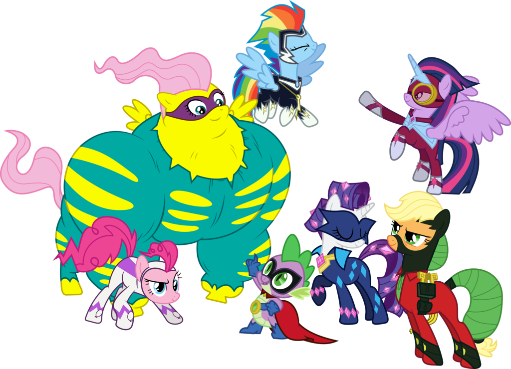 Power Ponies Saves The Day By Gamemasterluna - My Little Pony Power Ponies (1024x740)