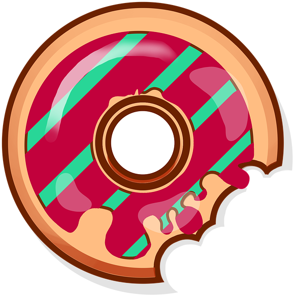 Donut, Sweets, Baking, Food, Tasty, Bun, Yummy, Icon - Animasi Donat Png (720x720)