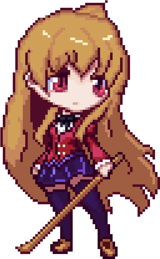 Toradora Pixel Art - Aisaka Taiga Pixel Art (1024x1024)