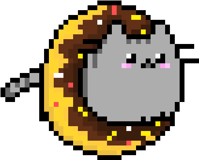Nyan Cat Donut~ - Nyan Cat In A Donut (430x350)