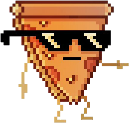 #пиксели #пиксель #пиксельная Наклейка #пиксельные - Gif De Pizza Steve (640x480)