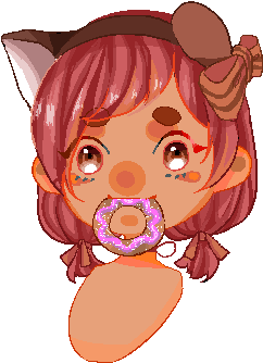 Blueberry Cream Donut Ych - Cartoon (290x440)