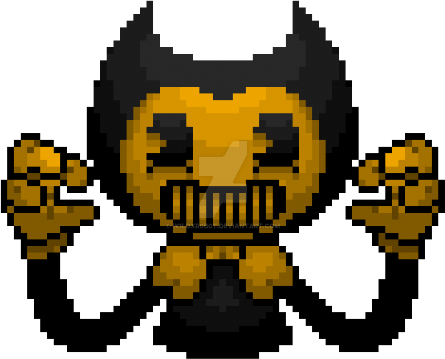 Bendy And The Ink Machine 8-bit Pixel Art - Pixel Art Bendy And The Ink Machine (1600x1600)