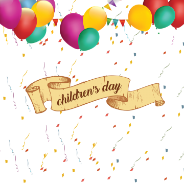 Children's Day Colorful Balloons Backgrounds, Happy - Children Day Transparent Background (360x360)