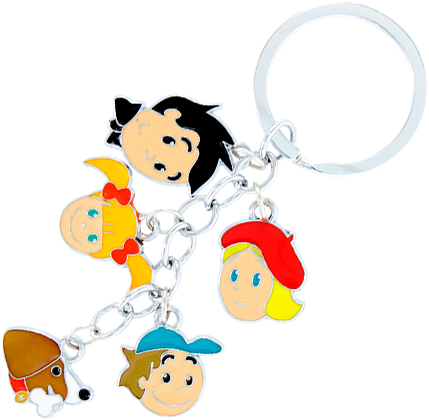 Porte Clés Family - Cartoon (1020x1120)