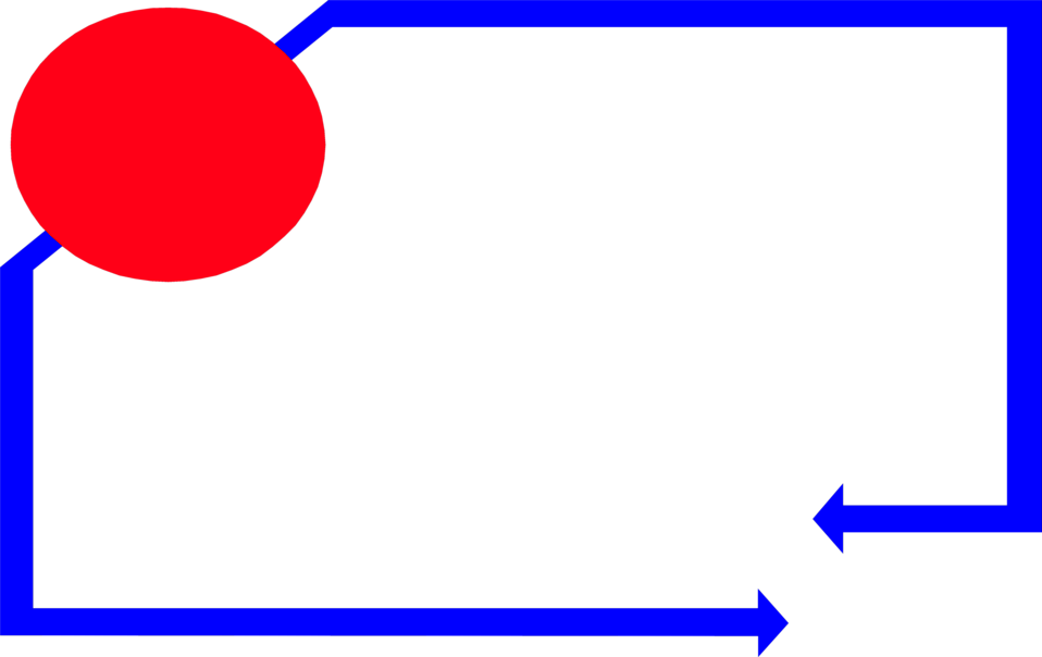 Red Circle Borders And Frames - Blue And Red Frame (958x604)