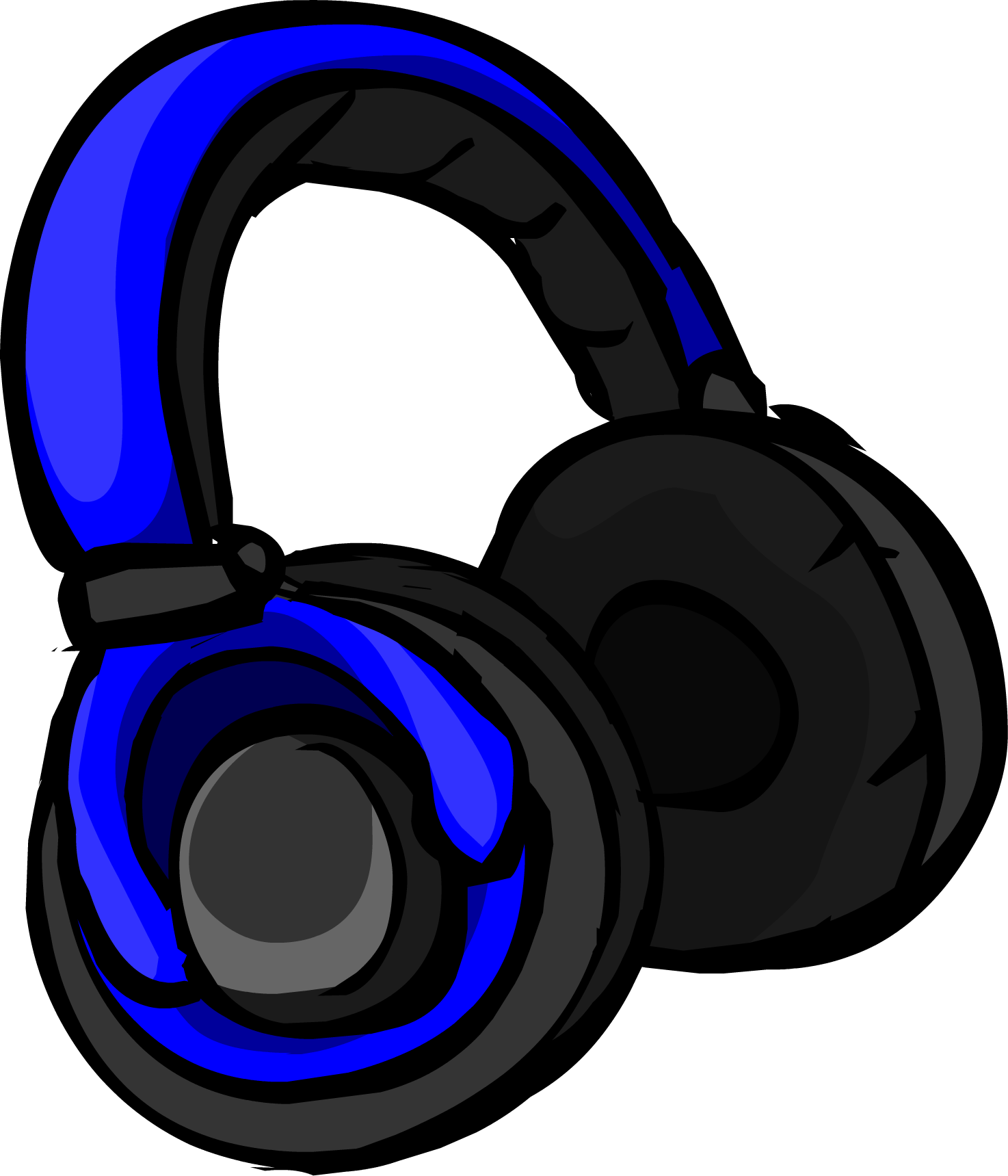 Blue Headphones - Auriculares Png (1474x1719)