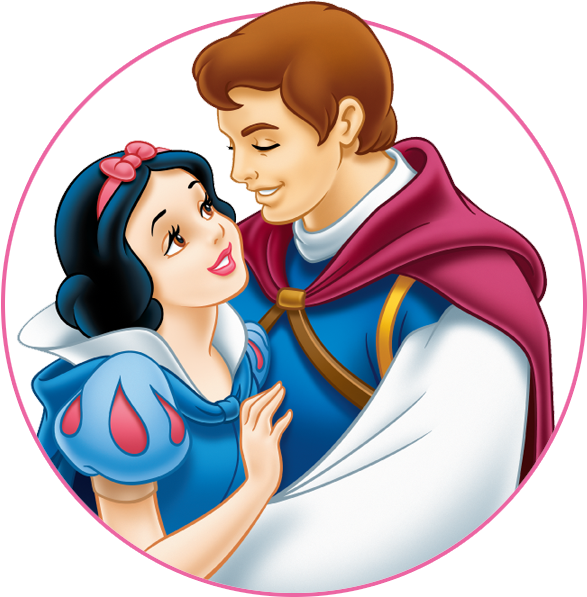 Princess Chart - Snow White And Prince Charming (600x603)