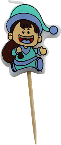 Witch Cartoon Birthday Candles B1062 - Cartoon (1000x1000)