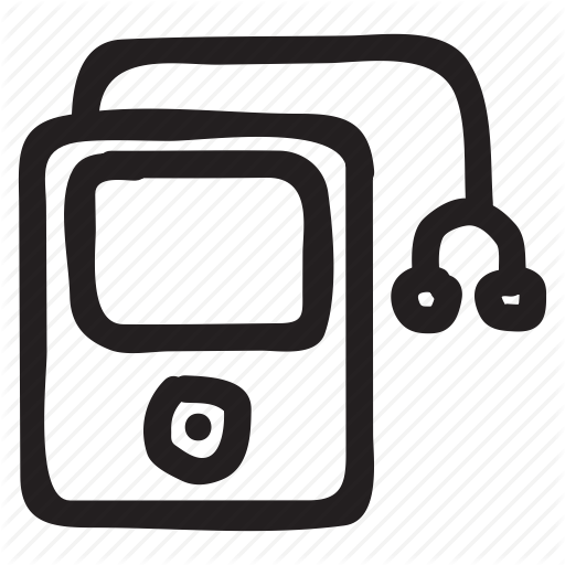 Drawn Headphones Ipod - Headphones (512x512)