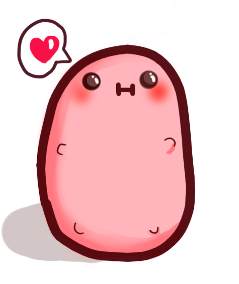 Kawaii Mascot- Kawaii Potato By Lolitpop - Cute Kartoffel (600x600)