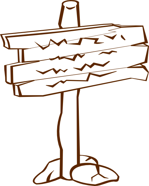 Wood Sign Clip Art At Clker Com Vector Clip Art Online, - Wooden Sign Clip Art (480x597)