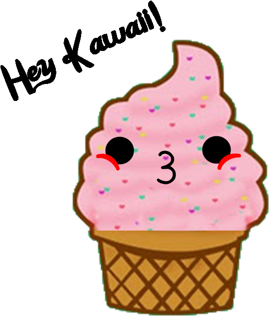 Hey Kawaii By Edicioneskawaii - Ice Cream Gif Cartoon (800x768)