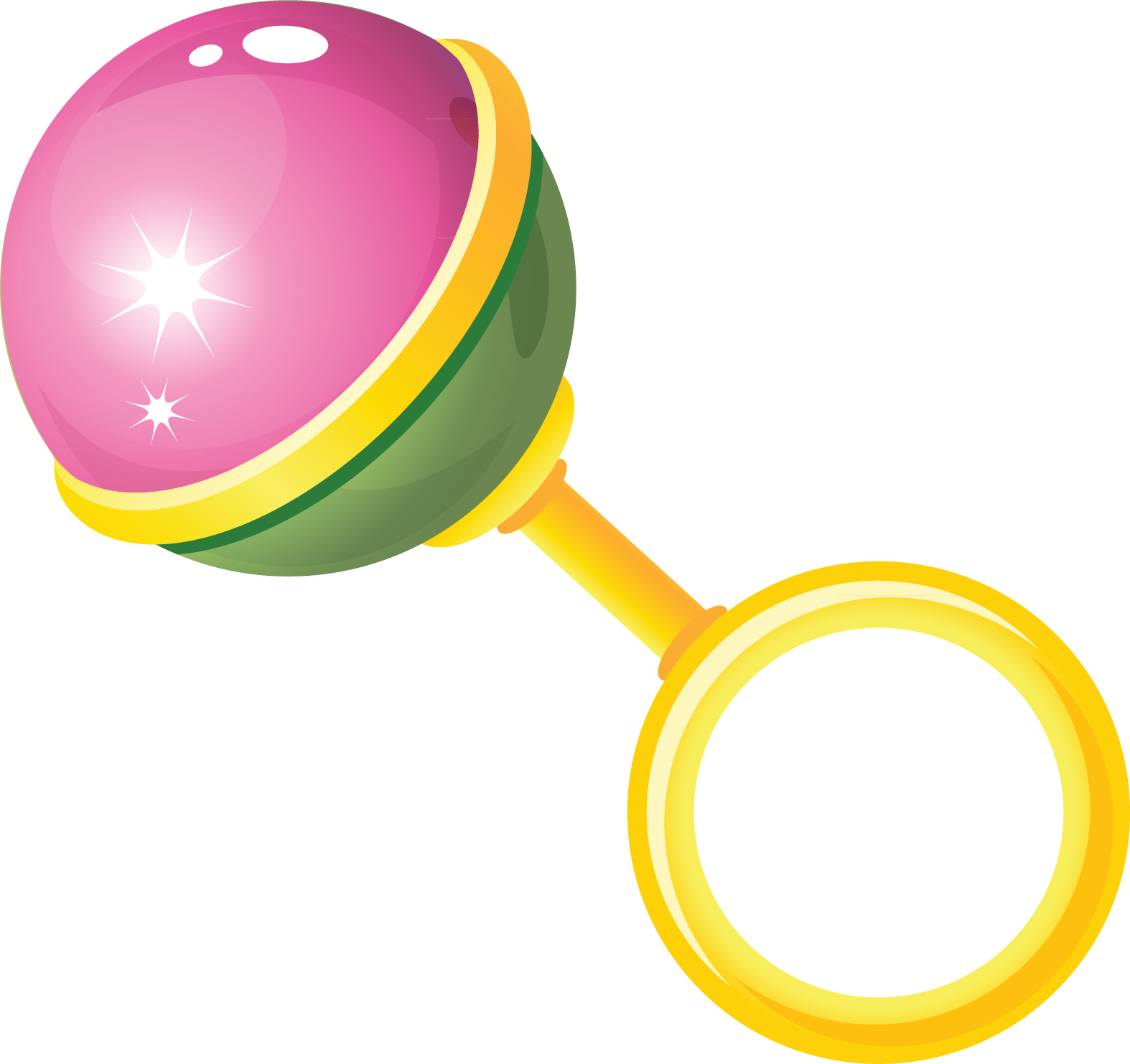 Toy Baby Rattle Clip Art - Transparent Baby Toys (1574x1482)