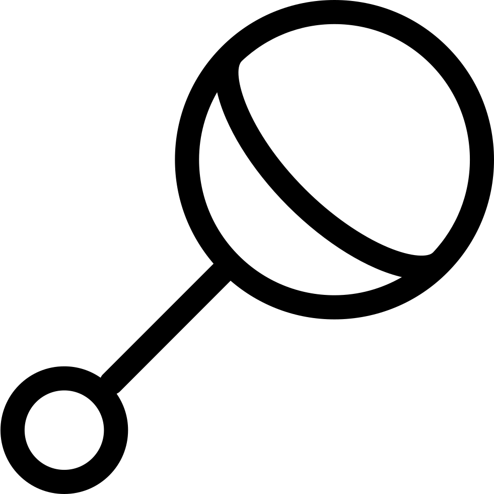 Baby Rattle Comments - Baby Rattle Outline (981x980)