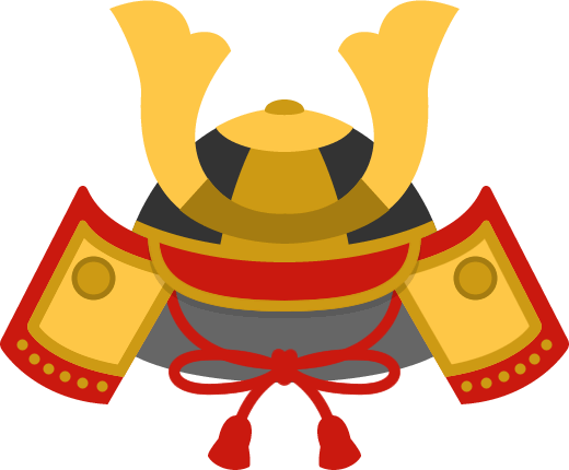 【端午の節句・子供の日】五月人形の兜飾りイラスト - 五 月 人形 イラスト (520x430)