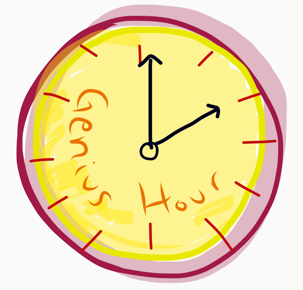 Genius Hour En Nuestro Salón De Clase - Wall Clock (994x952)