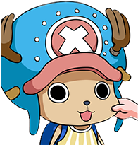 วันพีช - ตัว การ์ตูน โดน หยิก แก้ม (500x500)