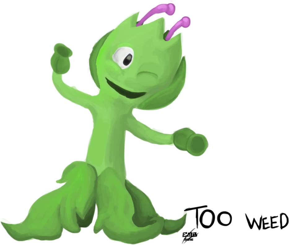 Too Weed By 61emb16 - Cartoon (975x819)