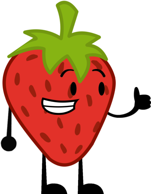 Wow Strawberry New Pose - Bfdi Strawberry (555x677)