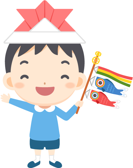 Japanese Children's Day Boy Koinobori Origami Helmet - 金 太郎 こども の 日 イラスト 無料 (640x640)