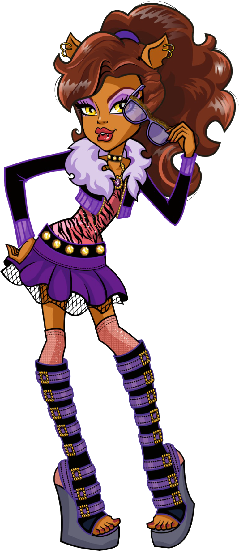 Nuevo Artwork/png En Hd De Clawdeen Wolf - High Monster Clawdeen Wolf (793x1797)