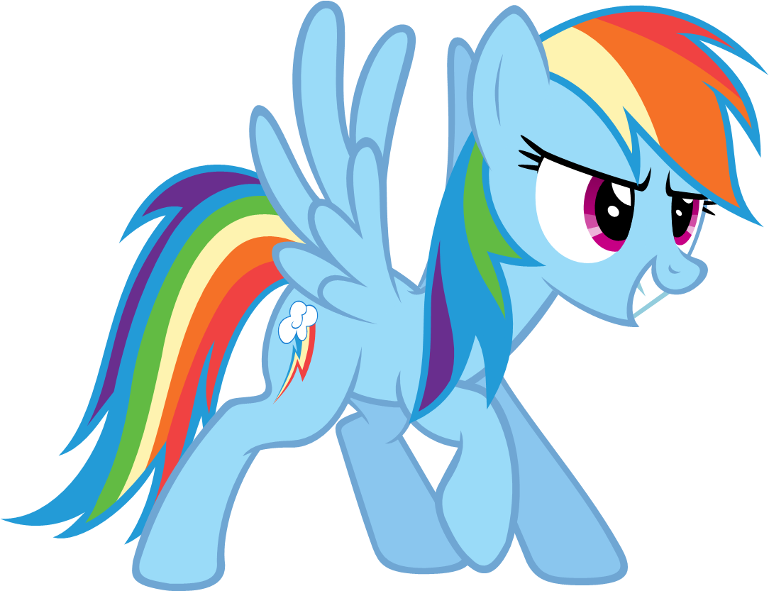 Zacatron94, Confident, Grin, Rainbow Dash, Safe, Simple - Small Pictures Of Rainbow Dash (1084x833)