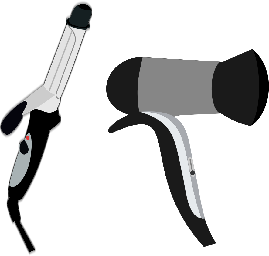 Fan & Iron Png Images - Hair Dryer Clip Art (900x852)