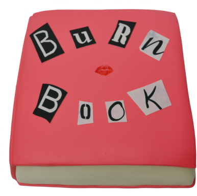 Burn Book Cake - Mean Girls (600x400)