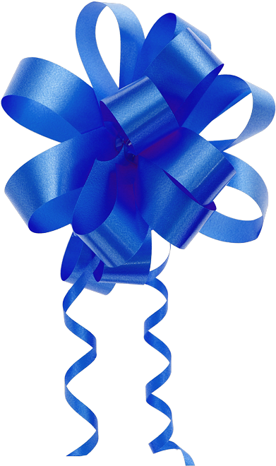 Cinta Azul De Regalo - Moño Regalo Azul (520x700)