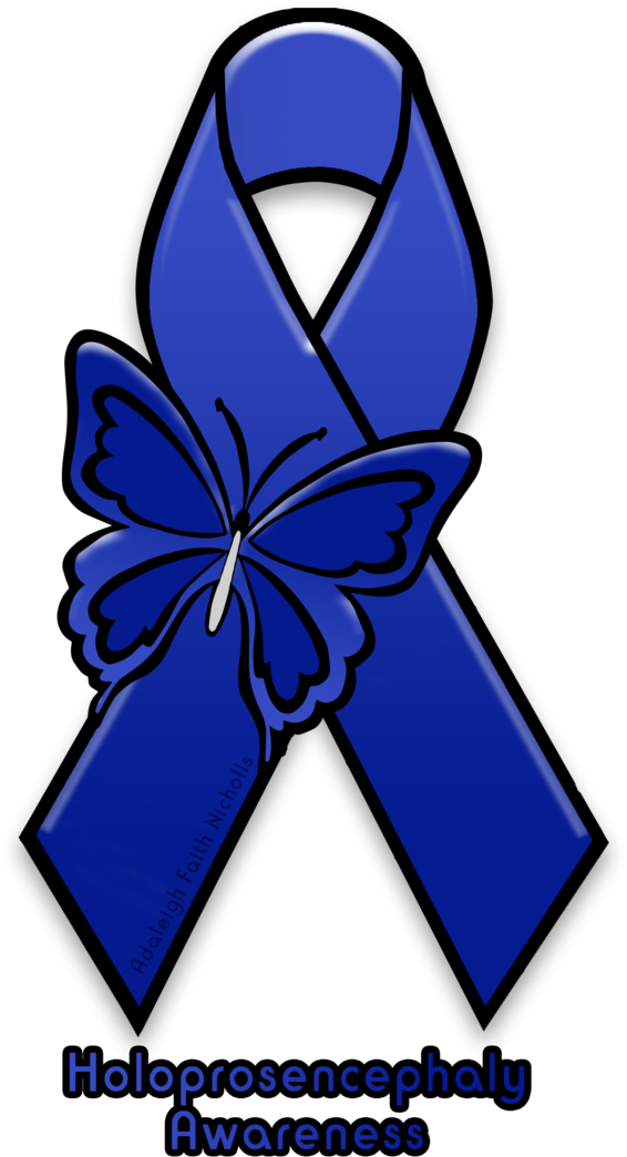 Holoprosencephaly Awareness Ribbon By Adaleighfaith - Awareness Ribbon (748x1069)