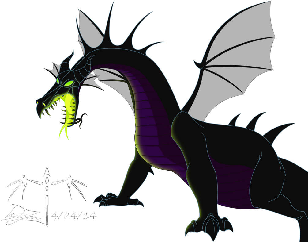 Maleficent By Dizzidragonz Maleficent By Dizzidragonz - Kingdom Hearts Maleficent Dragon (1014x788)