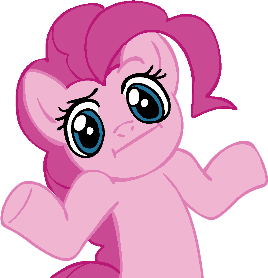 Fanmade Pinkie Pie Shrug - Pinkie Pie Shrug (945x945)