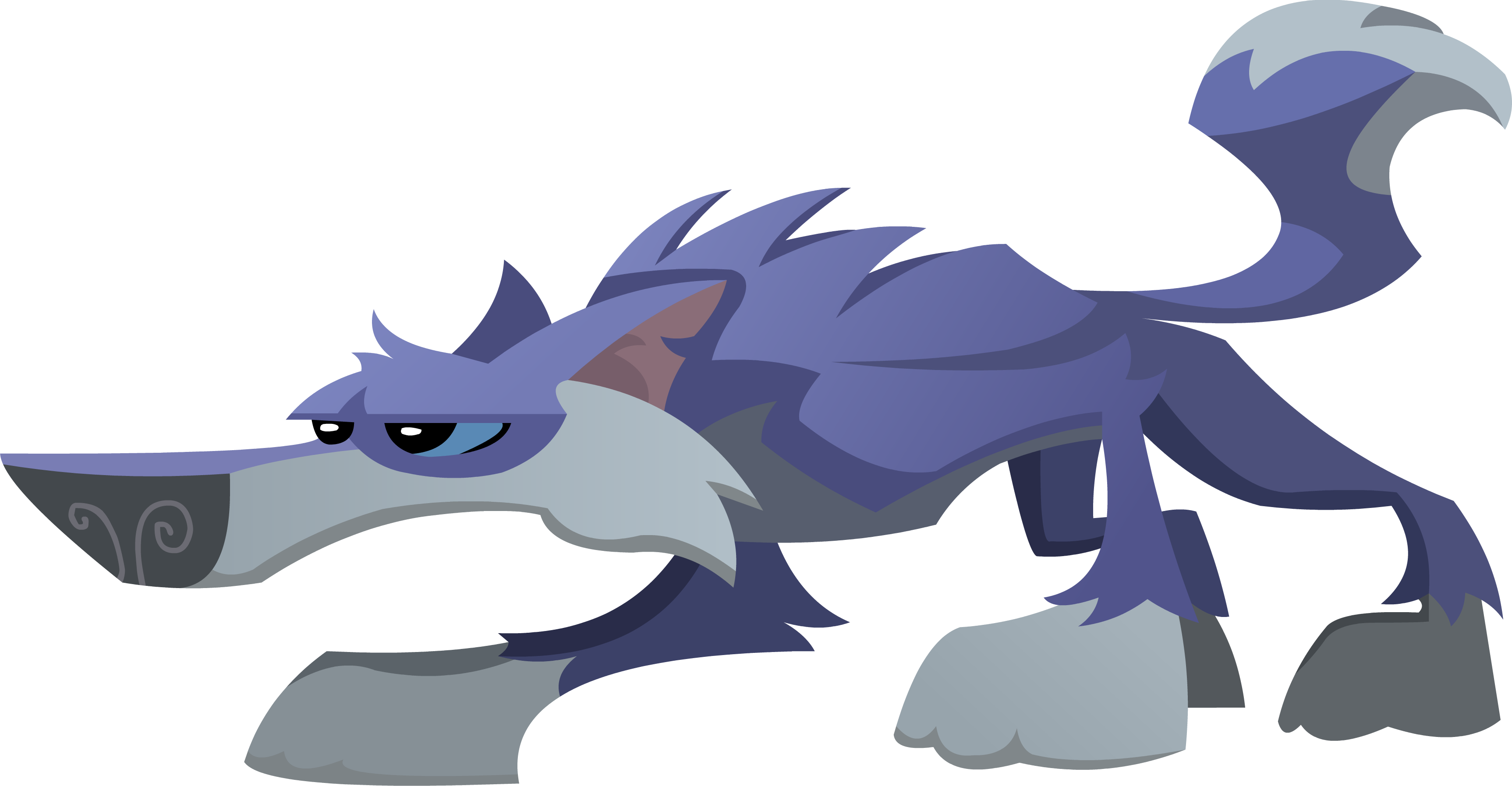 Animal Jam By Shayla567 On Deviantart Snow Leopard - Animal Jam Wolf Png (3451x1795)