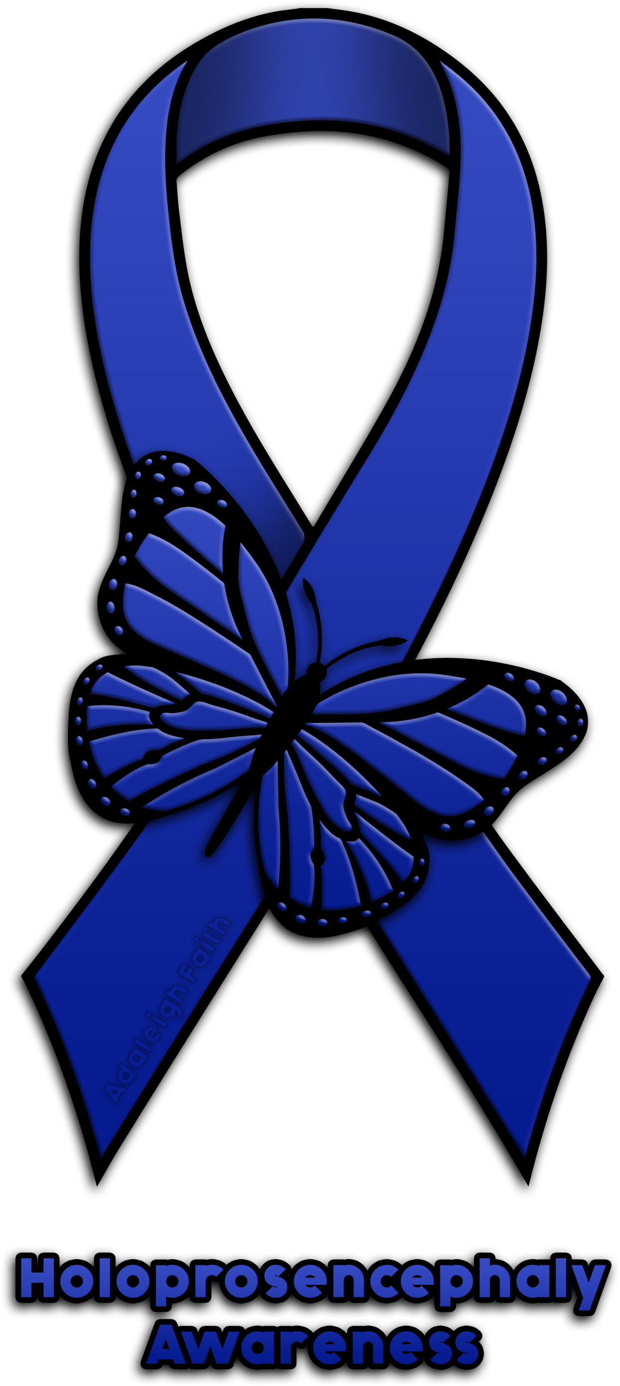 Holoprosencephaly Awareness Ribbon V2 By Adaleighfaith - Awareness Ribbon (1280x2852)
