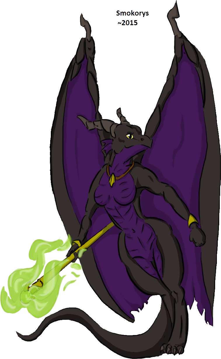 Anthro Dragon Form In Digital By Smokorys - Maleficent Dragon Anthro (802x1242)