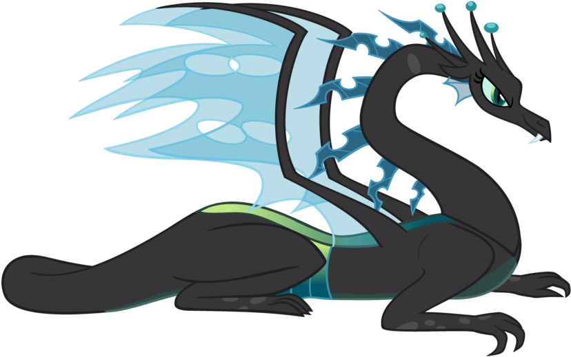 Dragonified Chrysalis By Queencold - Queen Chrysalis As A Dragon (900x595)