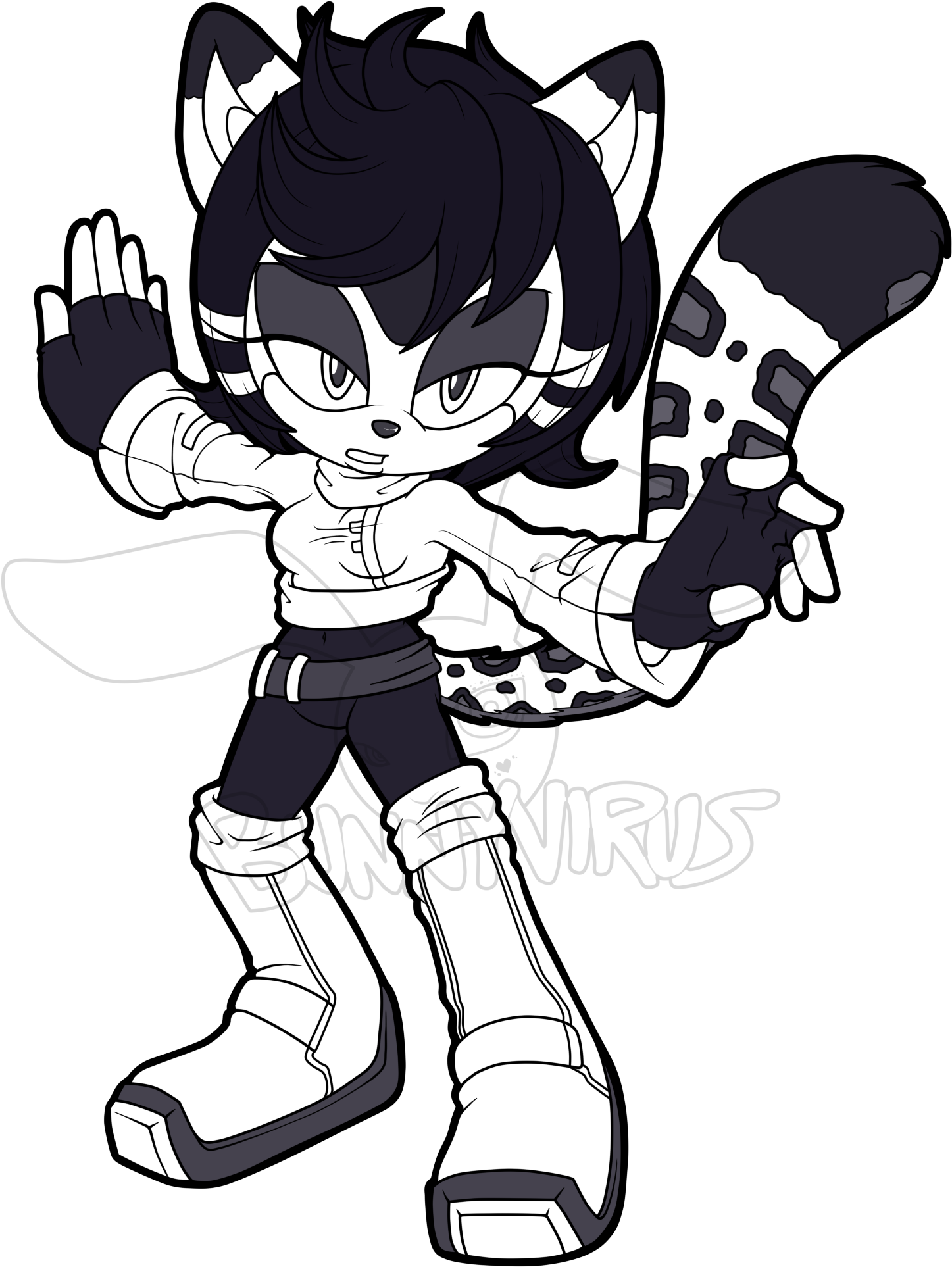 Neve The Snow Leopard - Sonic Fan Characters Leopard (1601x2129)