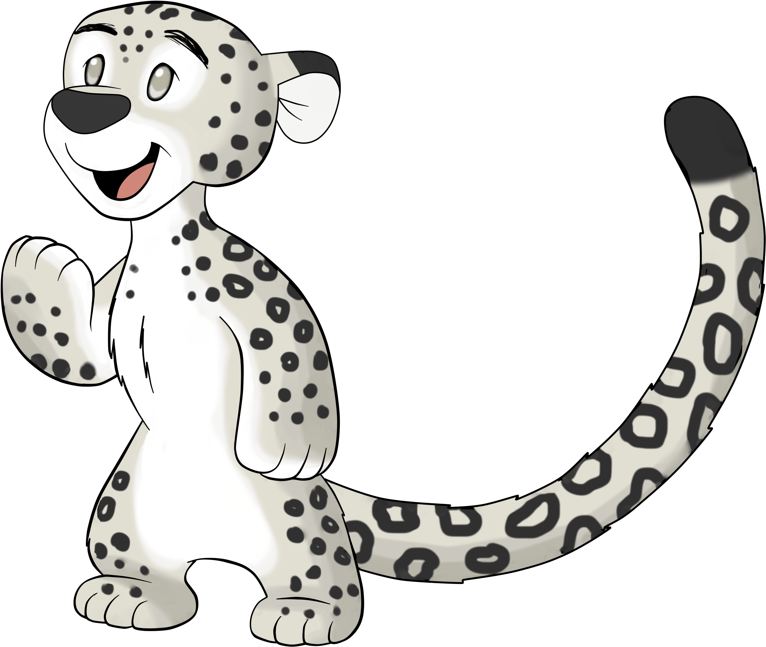 Snow Leo By Terryred Snow Leo By Terryred - Cartoon (3512x3512)