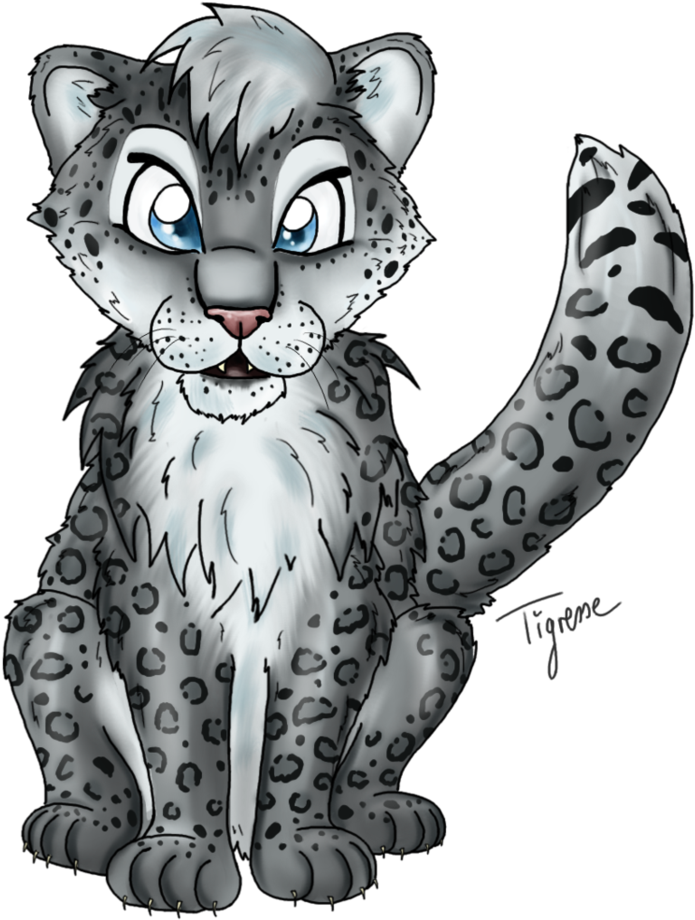 Chibi Snow Leopard Wip By Anouki-morgenstern - Cute Chibi Snow Leopard (814x982)