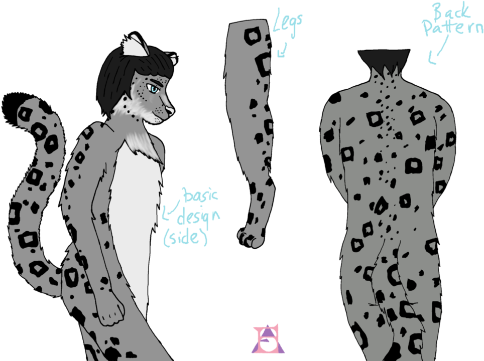 Snow Leopard Fursona By Ephira - Illustration (990x807)