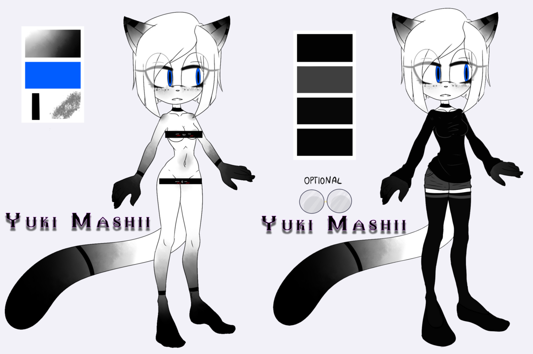 [my Oc] Reference Vicky The Snow Leopard By Koiimi - Cartoon (1096x729)