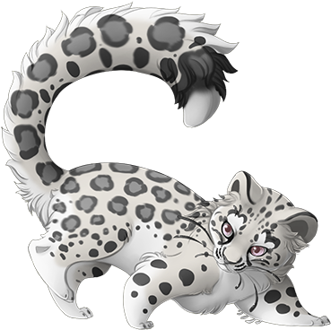 Snow Leopard Clipart Baby Leopard - Leopard (400x400)
