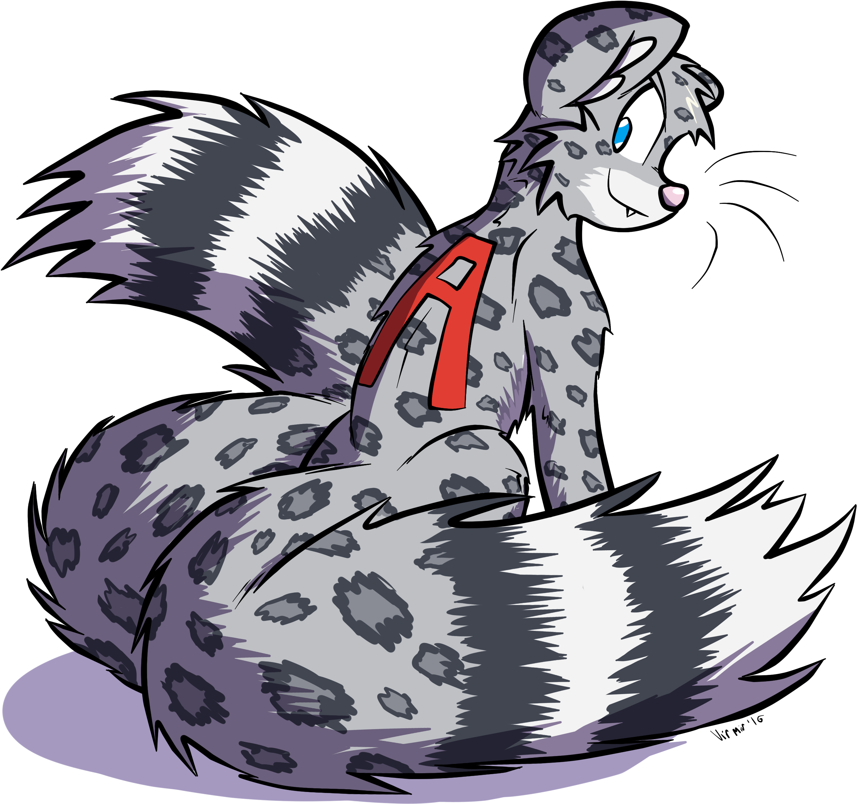 A Snow Leopard - Illustration (3500x3000)