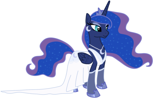 She Rehearsed In Her Head How She Would Act When She - My Little Pony Princess Luna Dress (540x394)