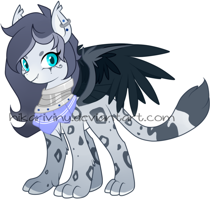 Snow Leopard Sphinx - Cartoon (979x816)